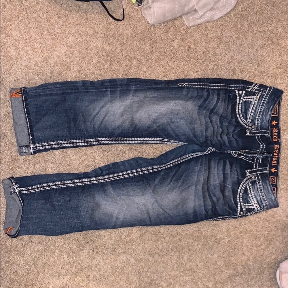 Rock revival cropped jeans